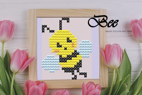 Bee. Cross Stitch Pattern for Charming Gifts