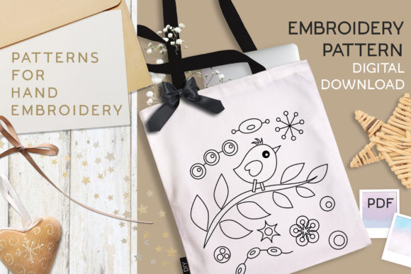 Bird on Branch DIY Embroidery: A Charming Addition