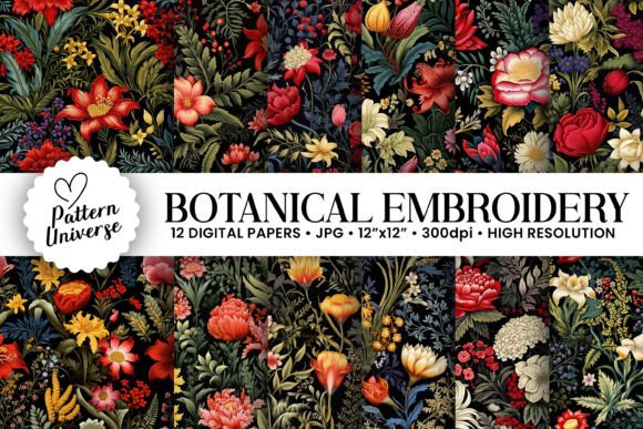Botanical Embroidery for Seasonal Delight