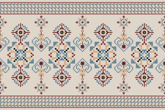 Charming Beautiful Floral Cross Stitch Pattern