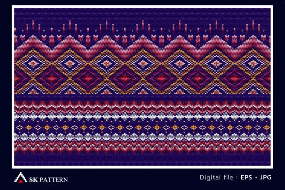 Cross Stitch Ethnic Pattern: A Versatile Design