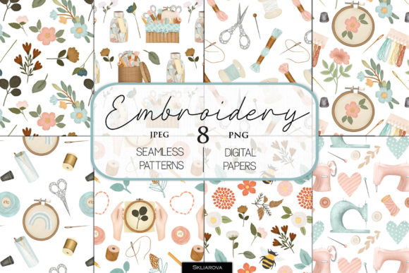 Explore Embroidery Seamless Patterns for Handmade Gifts