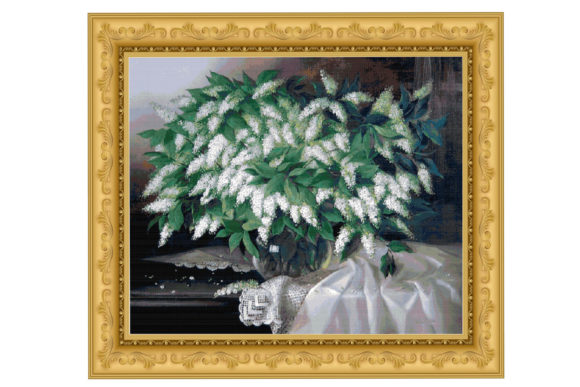 Floral Elegance: Counted Cross Stitch Pattern-Flowers 104