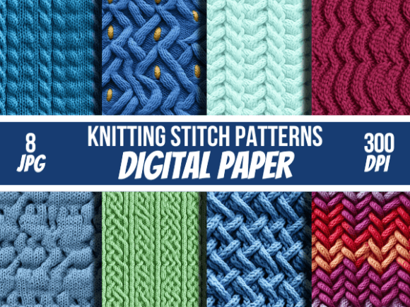 Knitting Stitch Patterns for Embroidery