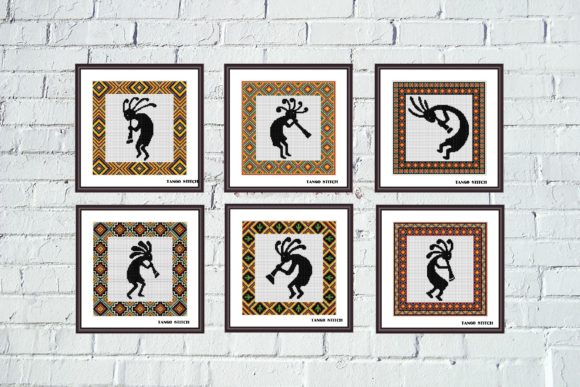 Kokopelli Ornament Cross Stitch Set