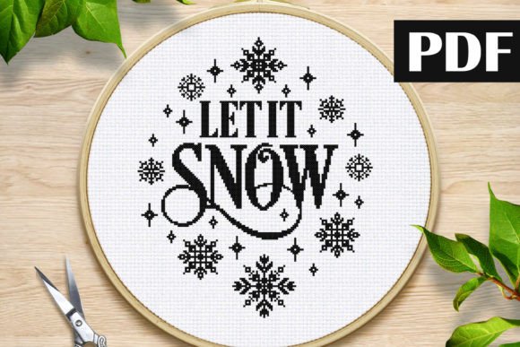 Let It Snow Cross Stitch Pattern Review