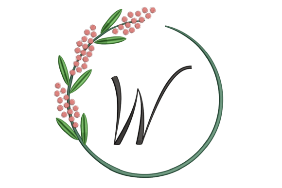 Monogram W: A Touch of Summer Elegance