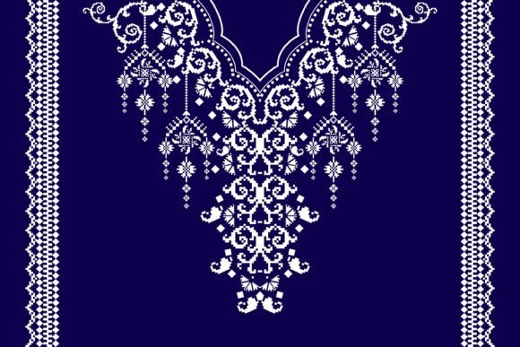Review: Beautiful Neckline Embroidery Pattern