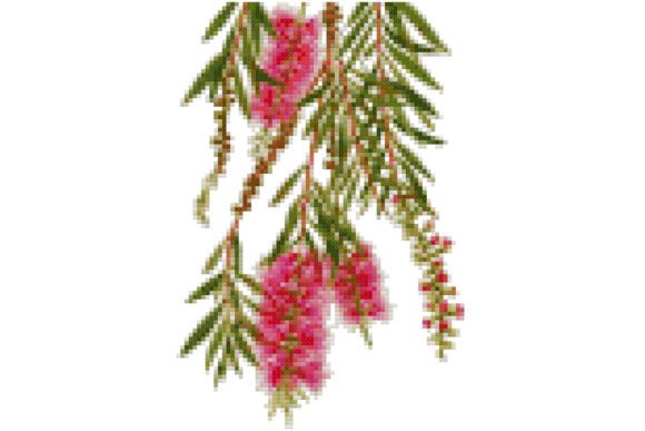 Review: Cross Stitch Pattern-Bottle Brush Flower