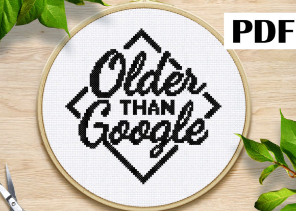 Review: Older Than Google Cross Stitch Pattern