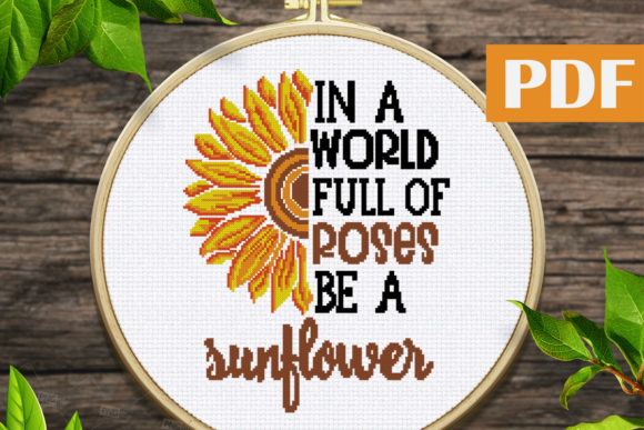 Review: Sunflower Cross Stitch Pattern PDF