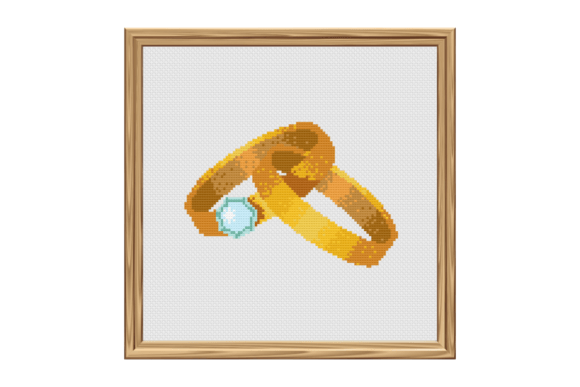 Wedding Rings Cross Stitch for Seasonal Delight